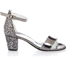 Kız Çocuk Sedef Tek Bant Abiye Topuklu Ayakkabı