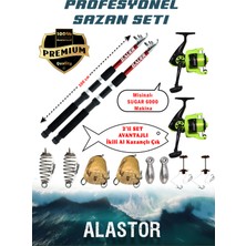 Özbience Profesyonel 2'li Sazan Olta Takımı, Kamış ve Makine Seti