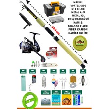 Özbience Profesyonel Deniz ve Göl Olta Takımı 100-300G Atarlı Kamış Seti