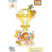 Kayem Kay LZ-4113  Sarı Hava Balonu 750 Parça Block Oyuncak 658474