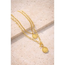 Adanova Concept Madalyon Çelik Kolye