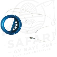 SAFARİ AV BAYİ SBS 3 Iğneli Kurşunlu Dip Kasnak El Oltası - Deniz ve Göllerde Kullanılabilecek El Oltası