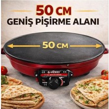 Trendhane  Sultan Katmer Termostatlı Elektrikli Katmer Gözleme Sacı 50 cm