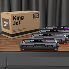 Kingjet Hp Uyumlu (203X) CF540X Yüksek Kapasiteli 4 Renk (Takım) Çipli Muadil Toneri | Mfp M281FW
