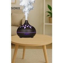 Akıllı Durak Sonx Aroma Difüzör Gece Işığı 7 LED Desenli Nemlendirici Kumandalı Buhar Makinesi 550 ml
