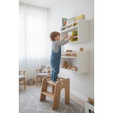 Rozitoys Çocuklar Için Basamaklı Ahşap Tabure, Yükseltici