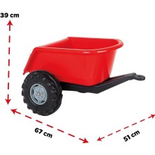 Bg Arzenis Arzenıs 07 295K Büyük Traktör Römork Kırmızı 5457884