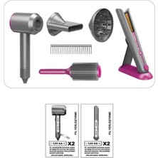 Bg Arzenis Arzenıs HUA-1019 Sesli ve Işıklı 2ın1 Lüks Saç Şekillendirici Set -Vardem Oyuncak 5457884