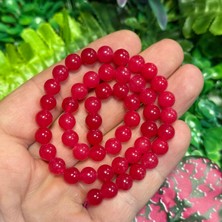 Taş Uzmanı Küre Yakut Renkli Kuvars Taşı 8 mm