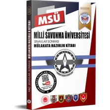 Askeri Sınav Kitapları Msü Mülakata Hazırlık Kitabı