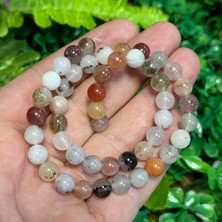 Taş Uzmanı Küre Botswana Akik Renkli Kuvars Taşı 8 mm