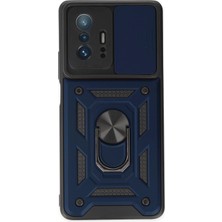 Sptrns Newface Xiaomi Mi 11T Pro Kılıf Pars Lens Yüzüklü Silikon - Lacivert