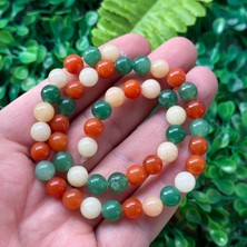 Taş Uzmanı Küre Sonbahar Çakra Renkli Kuvars Taşı 8 mm