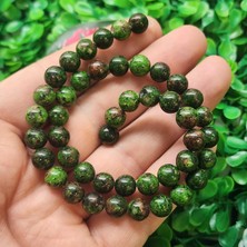 Taş Uzmanı Küre Unakit Renkli Kuvars Taşı 8 mm