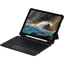 Mayf  T5207D iPad Pro 11 (2022) Kılıf Inter Ledli Klavyeli Tablet Kılıfı - Siyah Tek