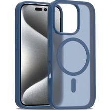 Nettech Apple iPhone 12 Uyumlu Mat Renkli Magsafe Arka Koruma Kılıf