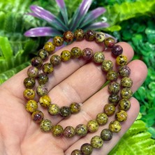 Taş Uzmanı Küre Unakit Renkli Kuvars Taşı 8 mm