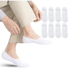 Kral Socks Kadın - Erkek Düz Desen (8 Çift) Pamuklu Terletmez Babet Çorap