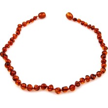 Lunirawear Lunı  kehribar Bebek Kolyesi 587 Koyu Bej 968547