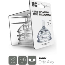 Lunirawear Lunı Comotomo Silikon 2'li Biberon Emziği Orta Akış 3-6 Ay 968547