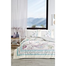 Özdilek Ranforce Çift Kişilik Nevresim Takımı-Flor Bohemia Lila