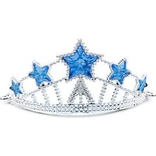 Lunirawear Lunı Yıldız Şekilli Elsa Prenses Kraliçe Tacı Mavi Renk Çocuk Boy 5X17 cm 968547