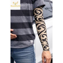 Lunirawear Lunı Giyilebilir Kol Dövmesi Çorap Dövme 3D Baskılı Kol Bacak Dövme 2 Adet Model 14 968547