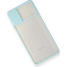 Lunirawear Lunir  Samsung Galaxy M51 Kılıf Palm Buzlu Kamera Sürgülü Silikon - Turkuaz 889658