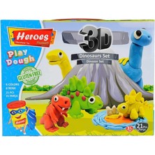 Lunirawear Lunı ERN-568 Heroes 3D Dinazor Oyun Hamur Seti - Eren Oyuncak 968547