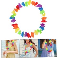 Lunirawear Lunı Rengarenk Hawaii Boyun Çelengi Havai Partisi Kolyesi 1 Adet 968547