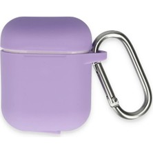 Platin Store Pilatin  Airpods 2 (2.nesil) Hang Kılıf - Lila Zeyd