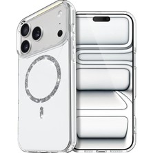 Sptrns Newface Apple Iphone 17 Pro Max Live Diamond Magsafe Kapak - Şeffaf
