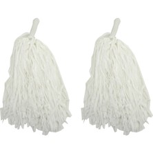 Platin Store  1 Çift ( 2 Adet ) Beyaz Renk 23 Nisan Gösteri Ponponu Zeyd