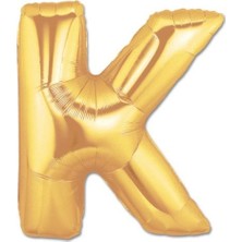Platin Store  K Harf Folyo Balon Altın Renk  40 Inç Zeyd