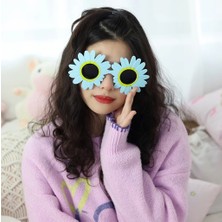 Platin Store  Mavi Renk Papatya Şekilli Parti Gözlüğü 18 x 10 cm  Zeyd