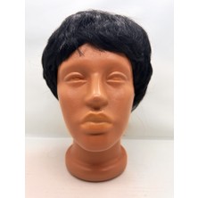 Lunirawear Lunı Siyah Renk Kısa Kesim Içi Astarlı Erkek Peruğu 968547