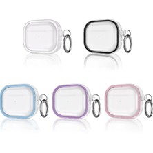 AlaNova Alano  Airpods Pro 2 (2.nesil) Shiny Şeffaf Kılıf - Beyaz VA74