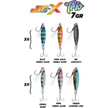 Özbience Jig-X Trio 3'lü Micro Jig Seti – Hafif ve Hassas Balıkçılık Aksesuarı