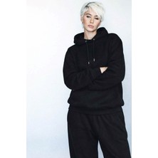 Ohepmoda Içi Polarlı Kapşonlu Kadın Sweatshirt Hoodie
