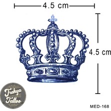 Trakya Tattoo 1 Ay Kalıcı Dövme Minimal Geçici Kral Taç Dövme MED-168