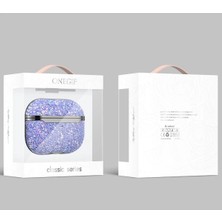 AlaNova Alano  Airpods Pro 2 (2.nesil) Bright Simli Airpods Kapak - Derin Mor VA74