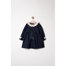 Joy Kids Fisto Yakalı Gabardin Bebek Elbise (6-24 Ay)