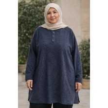 Cng Moda Büyük Beden Yumoş Kışlık Anne Bluzu