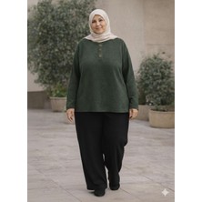 Cng Moda Büyük Beden Yumoş Kışlık Anne Bluzu