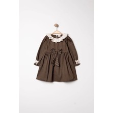 Joy Kids Fisto Yakalı Gabardin Bebek Elbise (6-24 Ay)