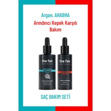 the fair. Argan Arındırıcı Kepek Karşıtı Saç Serumu ve Ahabha  Bakım Serum Seti