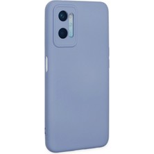 Platin Store Pilatin  Oppo A96 Kılıf Nano Içi Kadife Silikon - Lila Zeyd