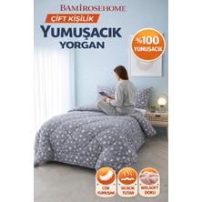 Bamirose Diamond Lüx Wellsoft Tek Kişilik Çift Taraflı Yorgan + Yastık Kılıfı, Uyku Seti, Çeyiz Seti