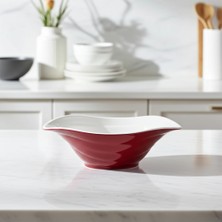 Külsan 18033.CWR – Bicolor Duet Kırmızı Kase Seti 33×23 cm, Thermoset Melamin