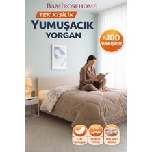 Bamirose Diamond Lüx Wellsoft Tek Kişilik Çift Taraflı Yorgan + Yastık Kılıfı, Uyku Seti, Çeyiz Seti